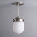 Load image into Gallery viewer, Bullet-shaped Alabaster Semi-Flush Mount Ceiling Light