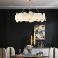 Load image into Gallery viewer, Burton Marble Round Chandelier
