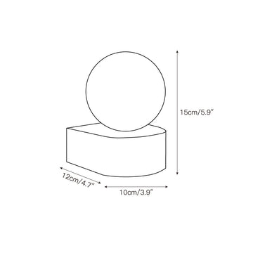 Byers Travertine Wall Lamp – detail 3 — Dimension drawings 1