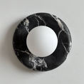 Load image into Gallery viewer, Orli Black Marble Sconce