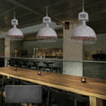 Load image into Gallery viewer, Caged Industrial Metal Pendant Light