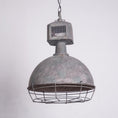 Load image into Gallery viewer, Caged Industrial Metal Pendant Light