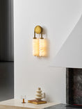 Load image into Gallery viewer, Payson Double Alabaster Wall Lamp