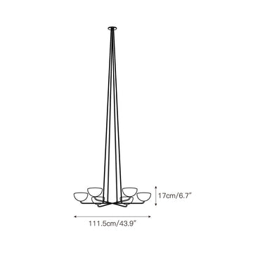 Callisto Brass Chandelier – detail 3 — Dimension drawings 1