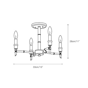 Cambay Chandelier – detail 4 — Dimension drawings 1