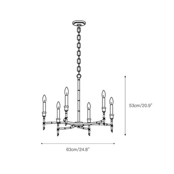 Cambay Chandelier – detail 5 — Dimension drawings 2