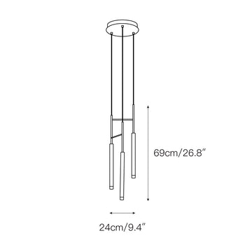 Candle Chandelier – detail 5 — Dimension drawings 3