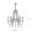 Load image into Gallery viewer, Candle Style Beaded Chandelier