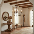 Load image into Gallery viewer, Candle Style Beaded Chandelier