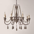Load image into Gallery viewer, Candle Style Beaded Chandelier