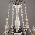 Load image into Gallery viewer, Candle Style Beaded Chandelier