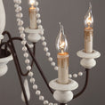 Load image into Gallery viewer, Candle Style Beaded Chandelier
