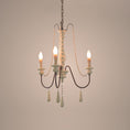 Load image into Gallery viewer, Candle Style Beaded Chandelier