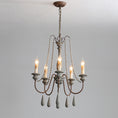 Load image into Gallery viewer, Candle Style Beaded Chandelier