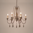 Load image into Gallery viewer, Candle Style Beaded Chandelier