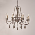 Load image into Gallery viewer, Candle Style Beaded Chandelier