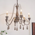 Load image into Gallery viewer, Candle Style Beaded Chandelier
