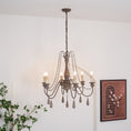 Load image into Gallery viewer, Candle Style Beaded Chandelier