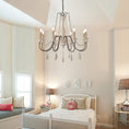 Load image into Gallery viewer, Candle Style Beaded Chandelier