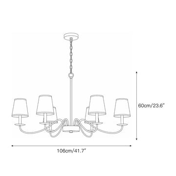 Candler Chandelier – detail 5 — Dimension drawings 3