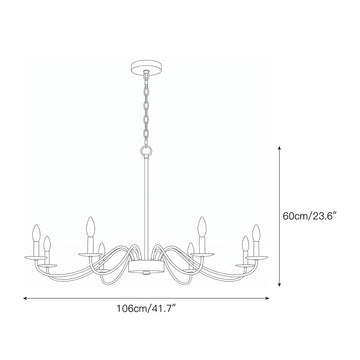 Candler Chandelier – detail 4 — Dimension drawings 2