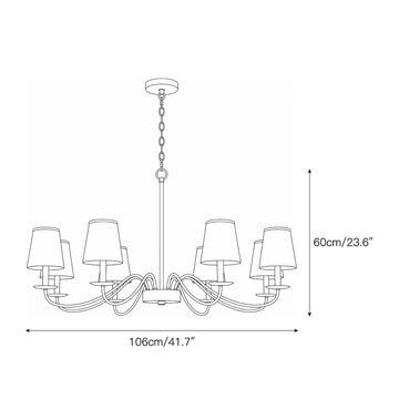 Candler Chandelier – detail 6 — Dimension drawings 4