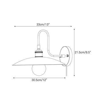 Cantina Plug-in Wall Sconce – detail 3 — Dimension drawings 1