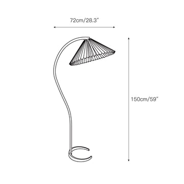 Caprani Floor Lamp – detail 3 — Dimension drawings 1