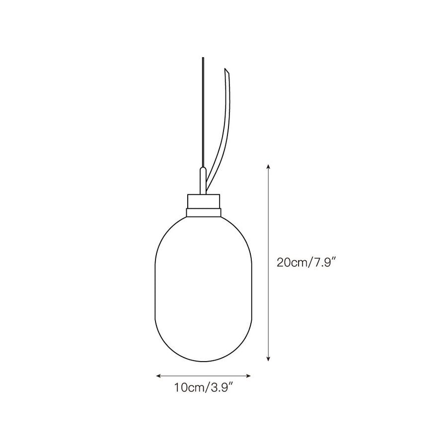 Capsa Alabaster Pendant Lamp – detail 3 — Dimension drawings 1