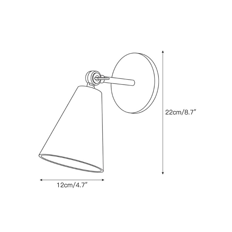 Applique Cara in ottone — Dimension drawings 1