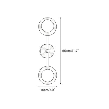 Cara Alabaster Wall Lamp – detail 3 — Dimension drawings 1