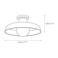 Load image into Gallery viewer, Cadence Semi Flush Ceiling Lamp