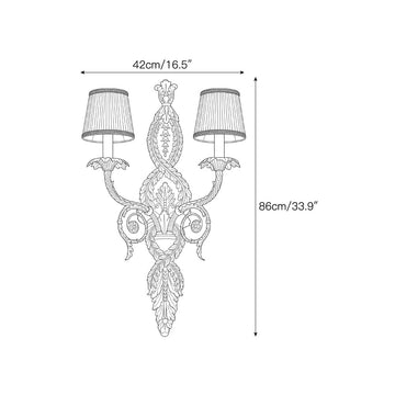 Carrouges Wall Sconce – detail 3 — Dimension drawings 1