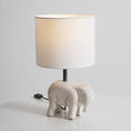 Load image into Gallery viewer, Carved Wood Animal Table Lamp
