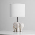 Load image into Gallery viewer, Carved Wood Animal Table Lamp