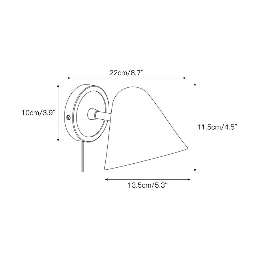 Applique Casa Cone Plug-in — Dimension drawings 1