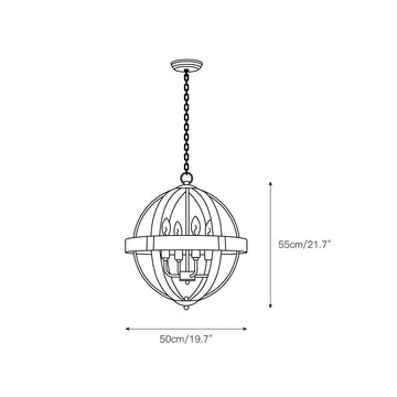 Castello Pendant Lamp – detail 3 — Dimension drawings 1