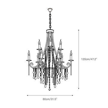 Cebu Chandelier – detail 4 — Dimension drawings 1