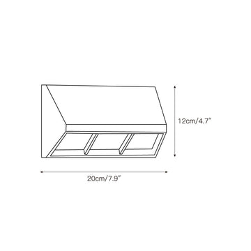 Cedrick LED Wall Lamp – detail 3 — Dimension drawings 1