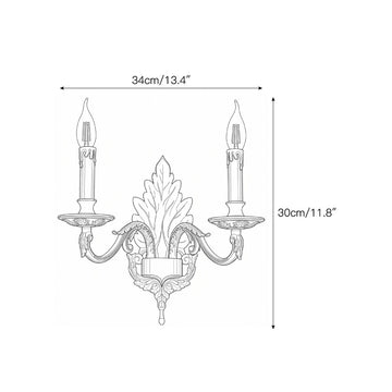 Celestia Wall Sconce – detail 3 — Dimension drawings 1