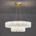 Load image into Gallery viewer, Celestial Alabaster Round Chandelier