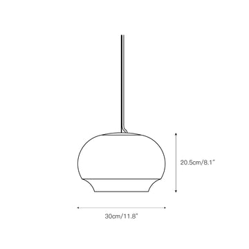 Camille Alabaster Pendant Lamp – detail 4 — Dimension drawings 1