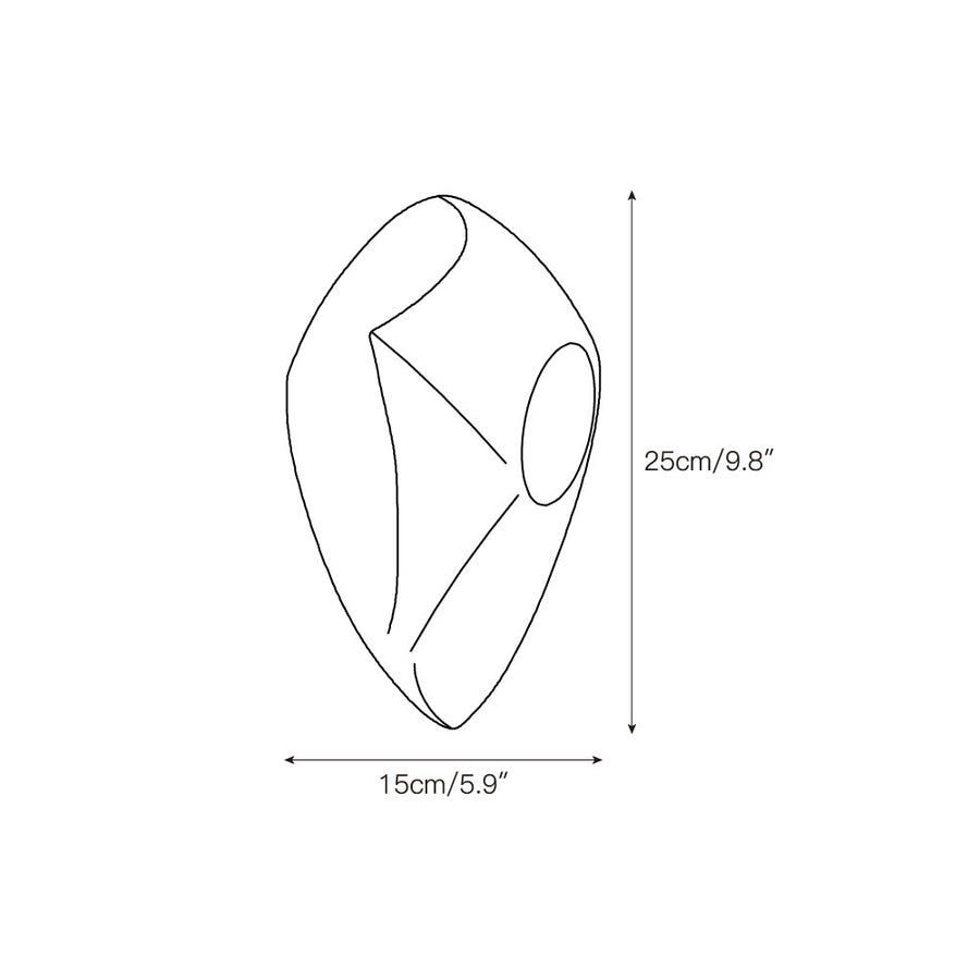 Cement Hollow Wall Lamp – detail 3 — Dimension drawings 1