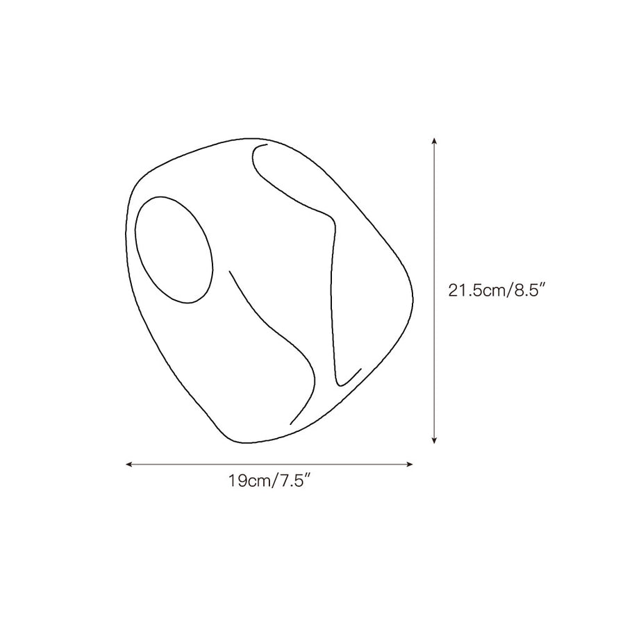 Cement Hollow Wall Lamp – detail 5 — Dimension drawings 3
