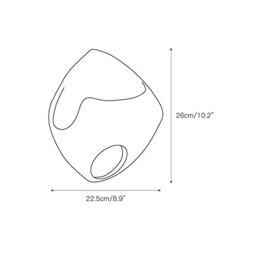 Cement Hollow Wall Lamp – detail 6 — Dimension drawings 4