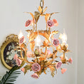 Load image into Gallery viewer, Ceramic Rose Chandelier