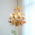 Load image into Gallery viewer, Ceramic Rose Chandelier