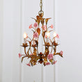 Load image into Gallery viewer, Ceramic Rose Chandelier