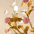 Load image into Gallery viewer, Ceramic Rose Chandelier