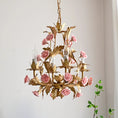 Load image into Gallery viewer, Ceramic Rose Chandelier